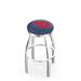 Holland Bar Stool NCAA Swivel Counter and Bar Stool Upholstered/Metal in Gray | 30 H x 18 W x 18 D in | Wayfair L8C2C25DytnUn