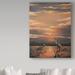 Highland Dunes 'Egrets at Days End' Acrylic Painting Print on Wrapped Canvas Canvas | 19 H x 14 W x 2 D in | Wayfair