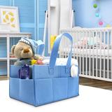 Sorbus Foldable Felt Nursery Caddy Toy Box in Blue | 9 W x 13 D in | Wayfair STRG-CAFT-B