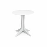 Tarrison Patio Perfection Simplistic Dining Plastic Dining Table Plastic in White | 28.5 H x 27.5 W x 27.5 D in | Wayfair ATLEVAWHT