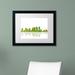 Trademark Fine Art 'Tampa Florida Skyline' Framed Graphic Art on Canvas Canvas, Wood | 11 H x 14 W x 0.5 D in | Wayfair MW0107-B1114MF