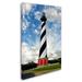 Trademark Fine Art Cape Hatteras Lighthouse Photographic Print on Wrapped Canvas Canvas | 19 H x 12 W x 2 D in | Wayfair MFG0011-C1219GG