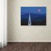 Trademark Fine Art 'Moon over Vermont' Photographic Print on Wrapped Canvas Canvas | 14 H x 19 W x 2 D in | Wayfair ALI3881-C1419GG