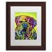 Trademark Fine Art 'Hey Bulldog' Framed Painting Print on Canvas Canvas, Wood | 14 H x 11 W x 0.75 D in | Wayfair ALI1484-W1114MF