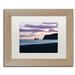 Trademark Fine Art 'Night Falls on Reynisdrangar' Framed Photographic Print on Canvas Canvas, Wood | 11 H x 14 W x 0.5 D in | Wayfair