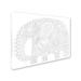 Trademark Fine Art 'Big Elephant 1' Graphic Art Print on Wrapped Canvas in Black/White | 14 H x 19 W x 2 D in | Wayfair ALI11950-C1419GG