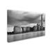 Trademark Fine Art 'City Hall & the Shard, London' Photographic Print on Wrapped Canvas in Black/White | 12 H x 19 W x 2 D in | Wayfair