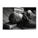 Trademark Fine Art 'Sleeping Buddha' Photographic Print on Wrapped Canvas in Black/White | 12 H x 19 W x 2 D in | Wayfair 1X02453-C1219GG