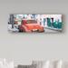 Trademark Fine Art 'Orange Classic Car in Havana 1' Photographic Print on Wrapped Canvas Canvas | 6 H x 19 W x 2 D in | Wayfair PH00893-C619GG