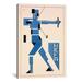iCanvas 'Archer' by Theo van Doesburg Graphic Art on Canvas in Blue | 90 H x 60 W x 0.75 D in | Wayfair 14244-1PC3-12x8