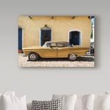 Trademark Fine Art 'Classic Golden Car II' Photographic Print on Wrapped Canvas Canvas | 12 H x 19 W x 2 D in | Wayfair PH00734-C1219GG