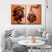 Ivy Bronx 'Mod Swag III' 2 Piece Graphic Art Print Set on Wrapped Canvas Canvas, Wood in Brown | 16 H x 24 W x 1.5 D in | Wayfair IVYB1149 38354776