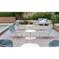 iSiMAR Olivo Lounge w/ Cushion, Polyester in Gray/White/Blue | 29.3 H x 33.4 W x 31 D in | Outdoor Furniture | Wayfair 8083_IW_PD