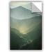 ArtWall Sunrise Valley' by Dragos Dumitrascu Photographic Print Removable Wall Decal Canvas/Fabric in Green | 18 H x 12 W in | Wayfair