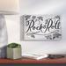 Ivy Bronx Rock the Rose - Textual Art Print on Canvas Canvas, Wood in Black/Gray | 10 H x 15 W x 1.5 D in | Wayfair IVYB6059 40309623