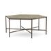 Joe Ruggiero Collection Athena Coffee Table Metal in Brown | 18 H x 43.38 W x 43.38 D in | Wayfair JR001-11-Oak-PK