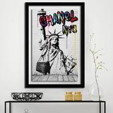 Ivy Bronx 'Get It Girl' Textual Art Plastic/Acrylic in Black/Gray/Red | 51.5 H x 35.5 W x 0.75 D in | Wayfair IVBX2438 42230391