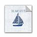 ArtWall Studio Pela Sunday on the Coast IV Removable Wall Decal Vinyl in Blue/White | 10 H x 10 W in | Wayfair 2pel059a1010p