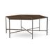 Joe Ruggiero Collection Athena Coffee Table Metal in Green/Black/Brown | 18 H x 43.38 W x 43.38 D in | Wayfair JR001-15-Maple-AP