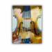 ArtWall Violin by Michael Creese Removable Wall Decal Canvas/Fabric in Brown/Yellow | 18 H x 14 W in | Wayfair 0cre046a1418p