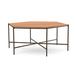 Joe Ruggiero Collection Athena Coffee Table Metal | 18 H x 43.38 W x 43.38 D in | Wayfair JR001-11-Maple-CC