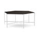 Joe Ruggiero Collection Athena Coffee Table Metal in Orange/Gray | 18 H x 43.38 W x 43.38 D in | Wayfair JR001-59-Maple-S