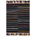 Black/Blue 60 x 0.5 in Area Rug - Justina Blakeney x Loloi Jamila Hand Hooked Wool Black/Blue/Yellow/Pink Area Rug Wool | 60 W x 0.5 D in | Wayfair