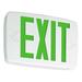 Lithonia Lighting Thermoplastic Surface-Mounted LED Exit Sign Thermoplastic in White | 7.63 H x 11.75 W x 2 D in | Wayfair