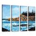 Loon Peak® Roll Tide 4 Piece Painting Print on Wrapped Canvas Set Metal in Blue/Brown | 24 H x 32 W x 2 D in | Wayfair LOON8593 33505558