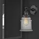 Galaviz 1 - Light Dimmable Bath Sconce in Gray/Black Laurel Foundry Modern Farmhouse® | 11 H x 5.25 W x 9 D in | Wayfair