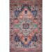 Blue/Green 27 x 0.13 in Area Rug - Justina Blakeney x Loloi Cielo Oriental Turqoise/Royal Blue/Coral Area Rug Polyester | 27 W x 0.13 D in | Wayfair