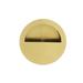 Linnea Flush Pull Plate, Stainless Steel in Yellow | 3.54 H x 3.54 W x 0.67 D in | Wayfair RPR-90-SBR