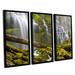 Loon Peak® 'Proxy Falls Oregon 7' by Cody York 3 Piece Framed Photographic Print on Wrapped Canvas Set Canvas in White | Wayfair LNPK2674 34748729
