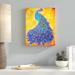 Latitude Run® Proud N' Pretty Painting Print on Wrapped Canvas in Blue/Indigo/Yellow | 8 H x 10 W x 2 D in | Wayfair LTRN6795 33281001