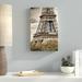 Latitude Run® View of the Eiffel Tower Photographic Print on Wrapped Canvas in Brown | 19 H x 12 W x 2 D in | Wayfair LTRN8373 30966941