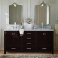 Latitude Run® Amariani 73" Double Bathroom Vanity Set Wood/Marble in Brown | 35 H x 73 W x 22 D in | Wayfair 9391D7434BAC4160A92A8D547E63C9A1