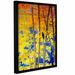 Latitude Run® Autumn Raven Framed Painting Print on Wrapped Canvas in Black/Blue/Green | 10 H x 8 W x 2 D in | Wayfair LTRN5066 33280182