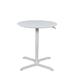 Luxor Mobile 28" L Round Breakroom Table Metal in White | 42 H x 28 W x 32 D in | Wayfair LX-PNADJ-32RD
