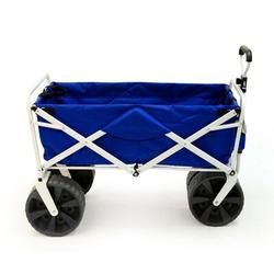 Mac Sports Collapsible Folding All Terrain Outdoor Beach Utility Wagon Cart | 17 H x 21.5 W x 31.8 D in | Wayfair MAC-WTCB-100-BLUE