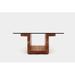 ARTLESS SQG Pedestal Coffee Table w/ Storage Wood in Brown | 14 H x 30 W x 22 D in | Wayfair A-SQG22-WO