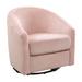 babyletto Madison Swivel Glider Polyester or Polyester Blend in Pink/Black | 31.25 H x 30.5 W x 31 D in | Wayfair M5887BPV