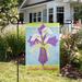 Northlight Seasonal Easter Blessings Cross & Lilies Outdoor Garden Flag in Blue | 18" H x 12.5" W | Wayfair NORTHLIGHT FG29869