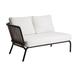 OASIQ Yland Loveseat w/ Cushions Metal/Rust - Resistant Metal/Sunbrella® Fabric Included in Gray/White/Blue | 27.13 H x 52.94 W x 31.44 D in | Outdoor Furniture | Wayfair