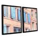 One Allium Way® French Façade 2 - 2 Piece Floater Frame Photographic Print Set on Canvas in White | 24 H x 36 W x 2 D in | Wayfair