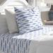 Nautica Printed Percale Sheet Sets 100% cotton in White/Blue | Twin | Wayfair USHSA01034131