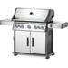 Napoleon Rogue 5-Burner Convertible Gas Grill w/ Cabinet Stainless Steel in Gray | 48.5 H x 66 W x 25 D in | Wayfair RSE625RSIBPSS-1