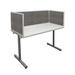 OBEX Acoustical Desk Mounted Privacy Panel | 12 H x 48 W x 0.63 D in | Wayfair 12X48A-A-GR-DM