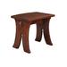MacKenzie-Dow Yesterday River Solid Wood Accent Stool in Brown | 18.25 H x 20 W x 16 D in | Wayfair 6-1100_Porter