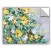 One Allium Way® Corrèze Sunflowers & Daisies Removable Wall Decal in Blue/Yellow | 8 H x 10 W in | Wayfair OAWY5598 33524197