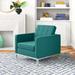 Armchair - Etta Avenue™ Loft Upholstered Fabric Armchair Polyester/Fabric | 32 H x 31 W x 31 D in | Wayfair ORNE3691 43942035